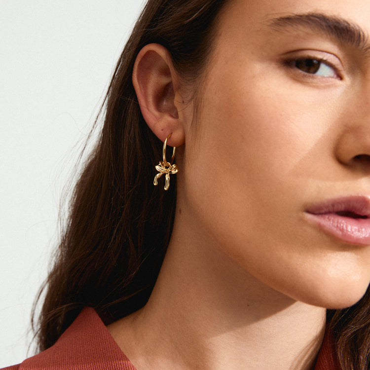 Pilgrim CASSIAN hoop earrings gold-plated