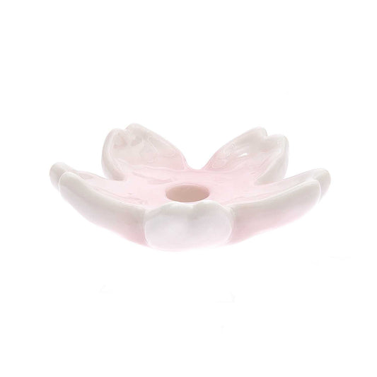 Rico Porcelain cherry blossom candle holder in ceramic