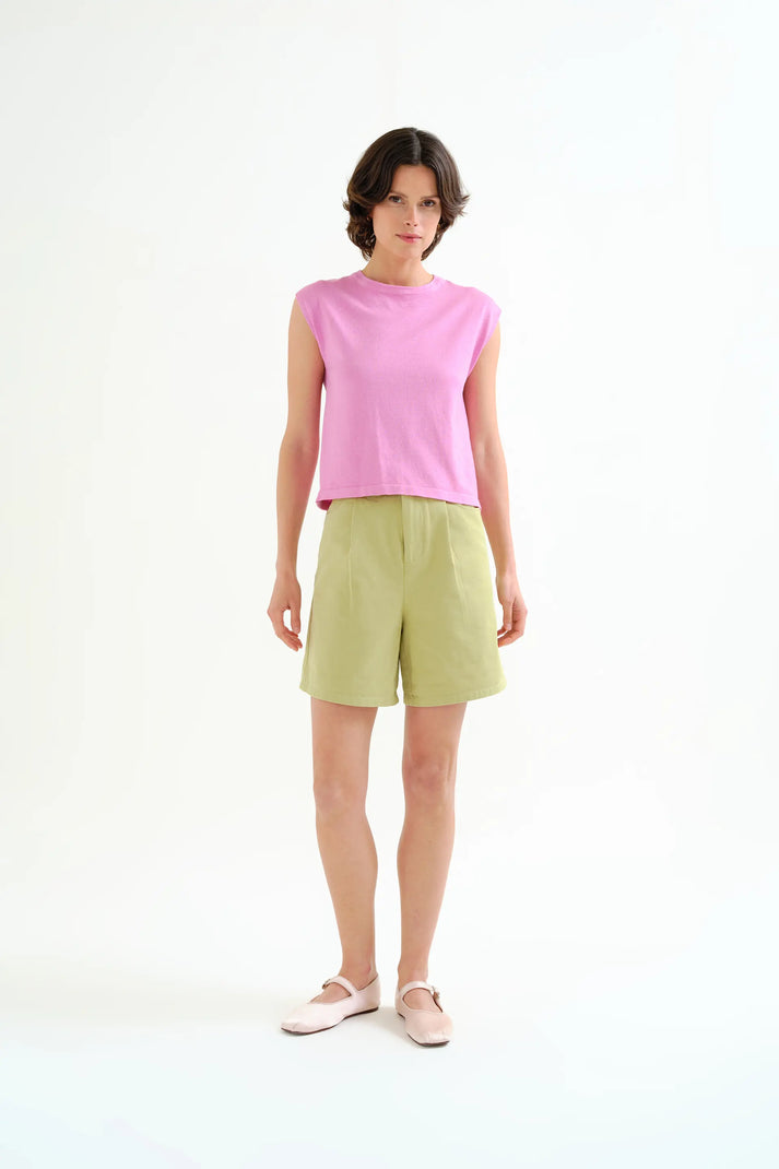 Compania Fantastica High Waisted Green Shorts