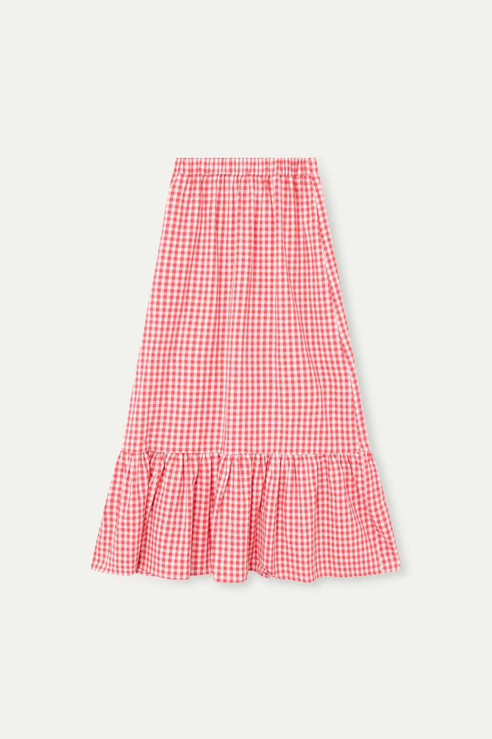 Compania Fantastica Red Gingham Skirt