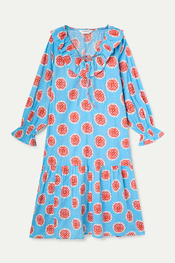 Compania Fantastica Red Bloom Flowers Dress