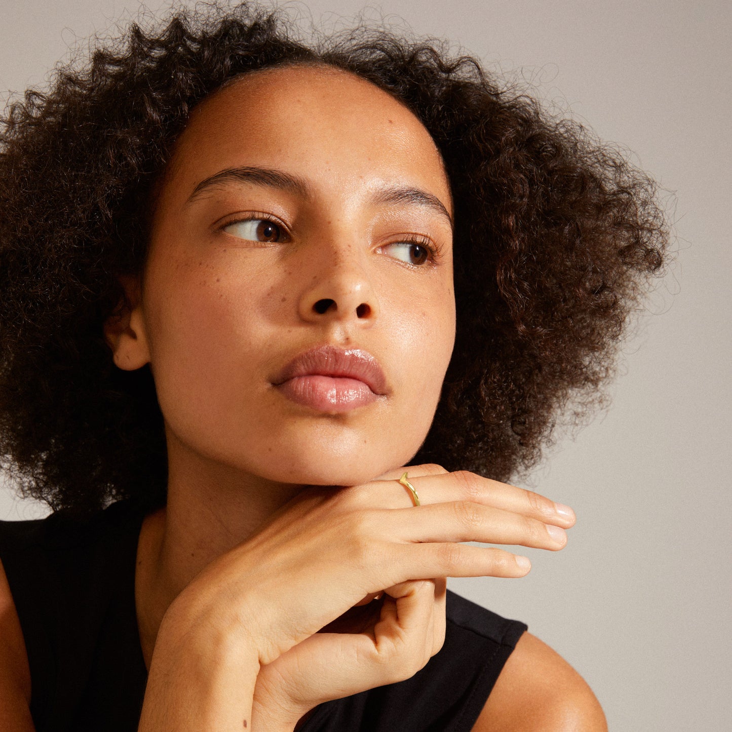 Pilgrim LULU recycled stack ring gold-plated