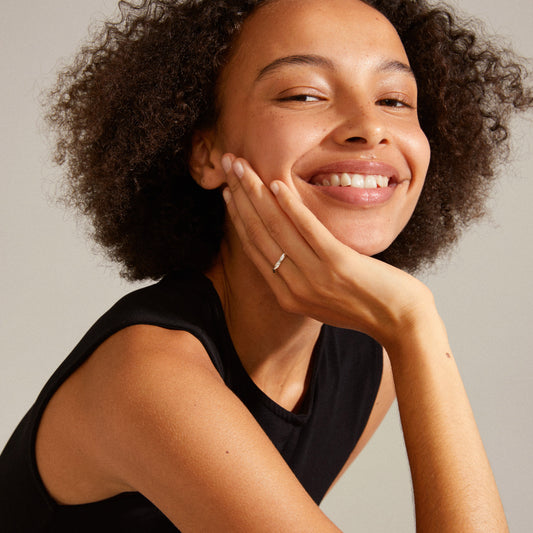 Pilgrim LULU twirl stack ring silver-plated