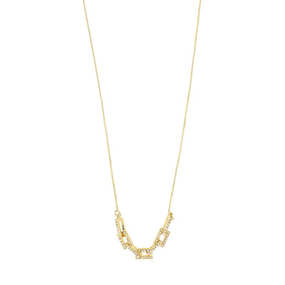 COBY recycled crystal pendant necklace gold-plated