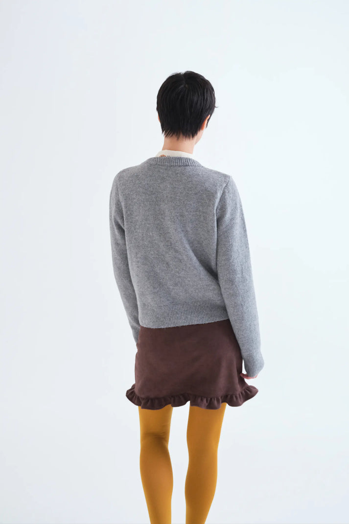 Compania Fantastica Grey Knit Cardigan