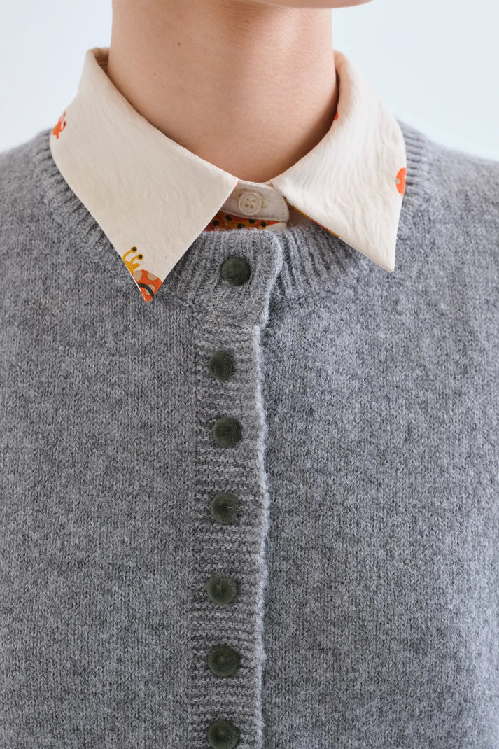 Compania Fantastica Grey Knit Cardigan