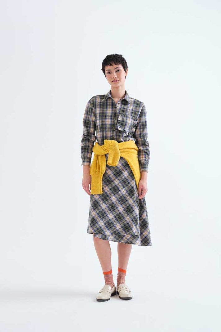 Compania Fantastica Green Plaid Shirt