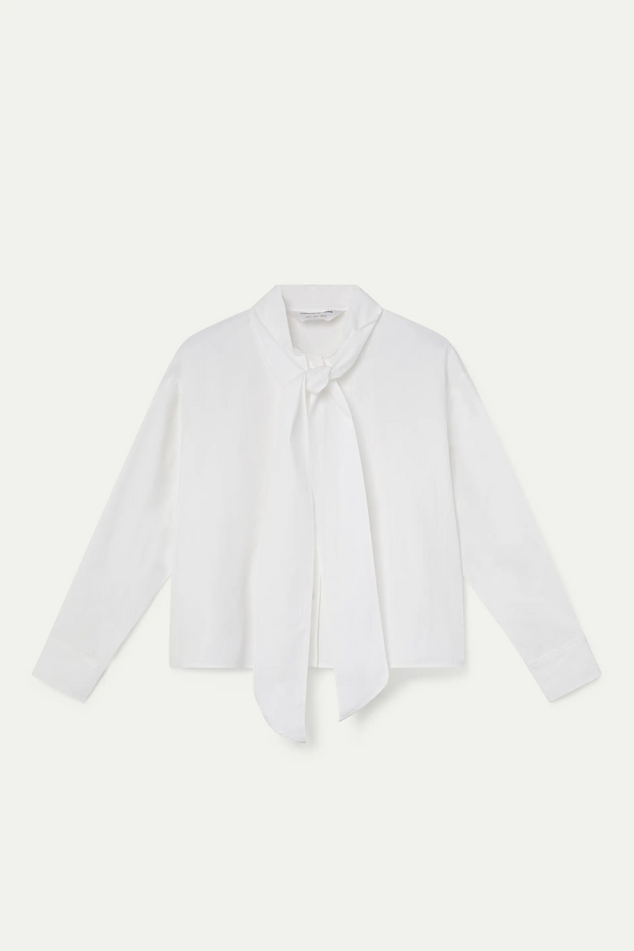 Compania Fantastica White Tie-front Shirt