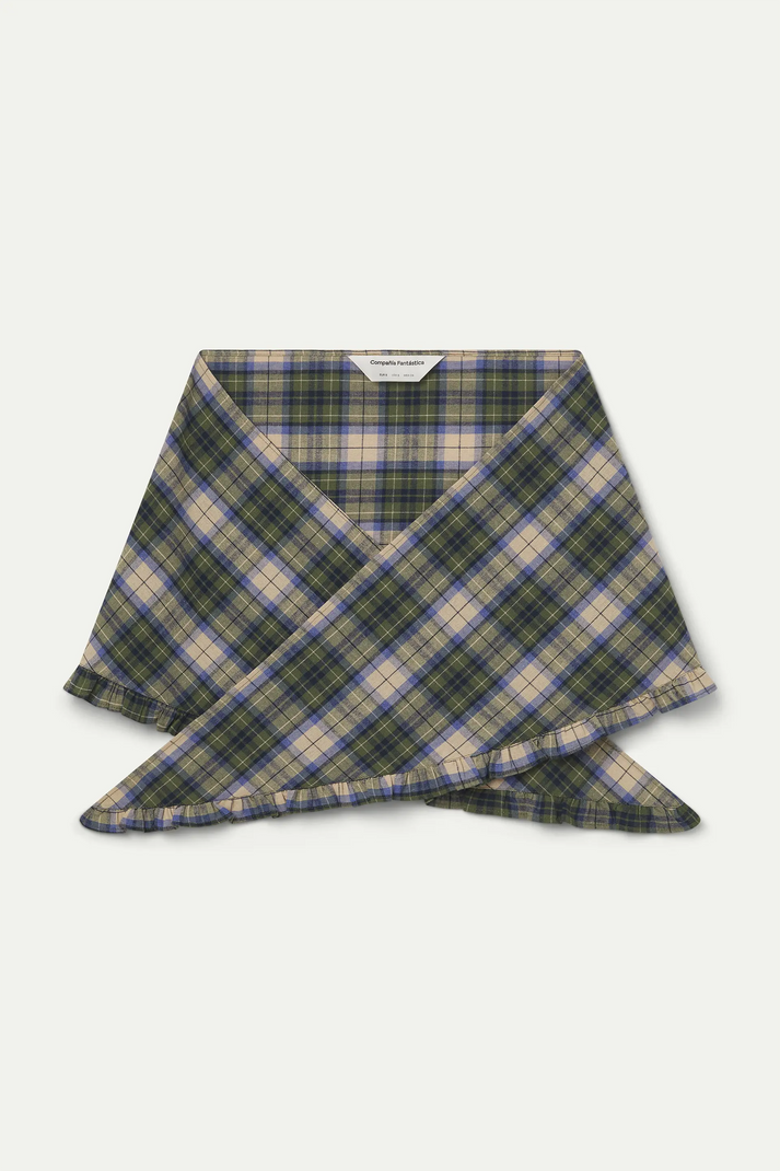 Compania Fantastica Scarf in Green Plaid