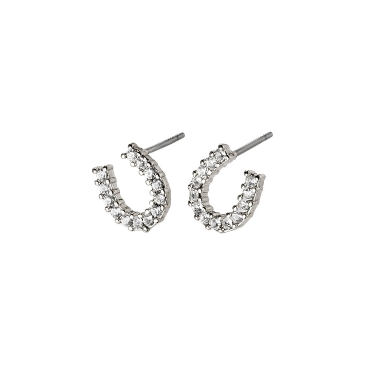 Pilgrim LEANNA good luck crystal earrings silver-plated