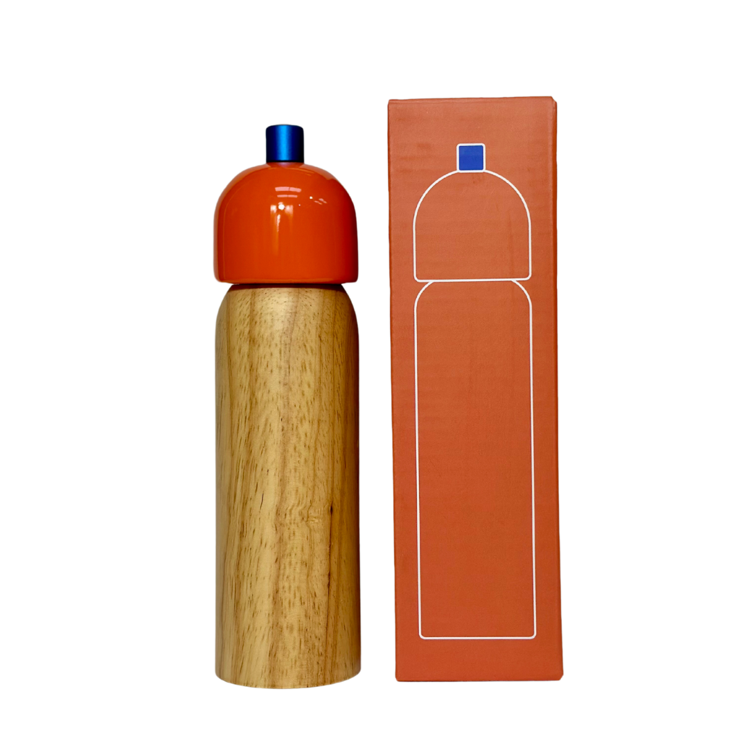 MÆGEN - Salt & Pepper Grinder - Orange & Blue: Large