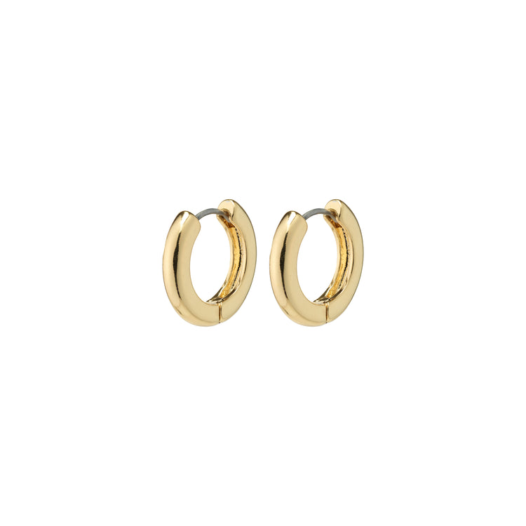 Pilgrim TYRA recycled chunky hoop earrings gold-plated