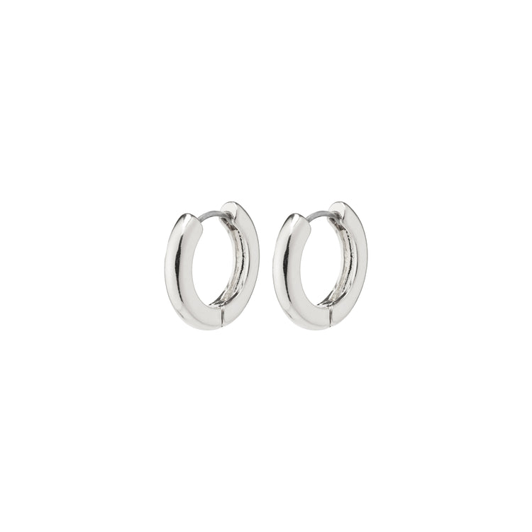 Pilgrim TYRA recycled chunky hoop earrings silver-plated