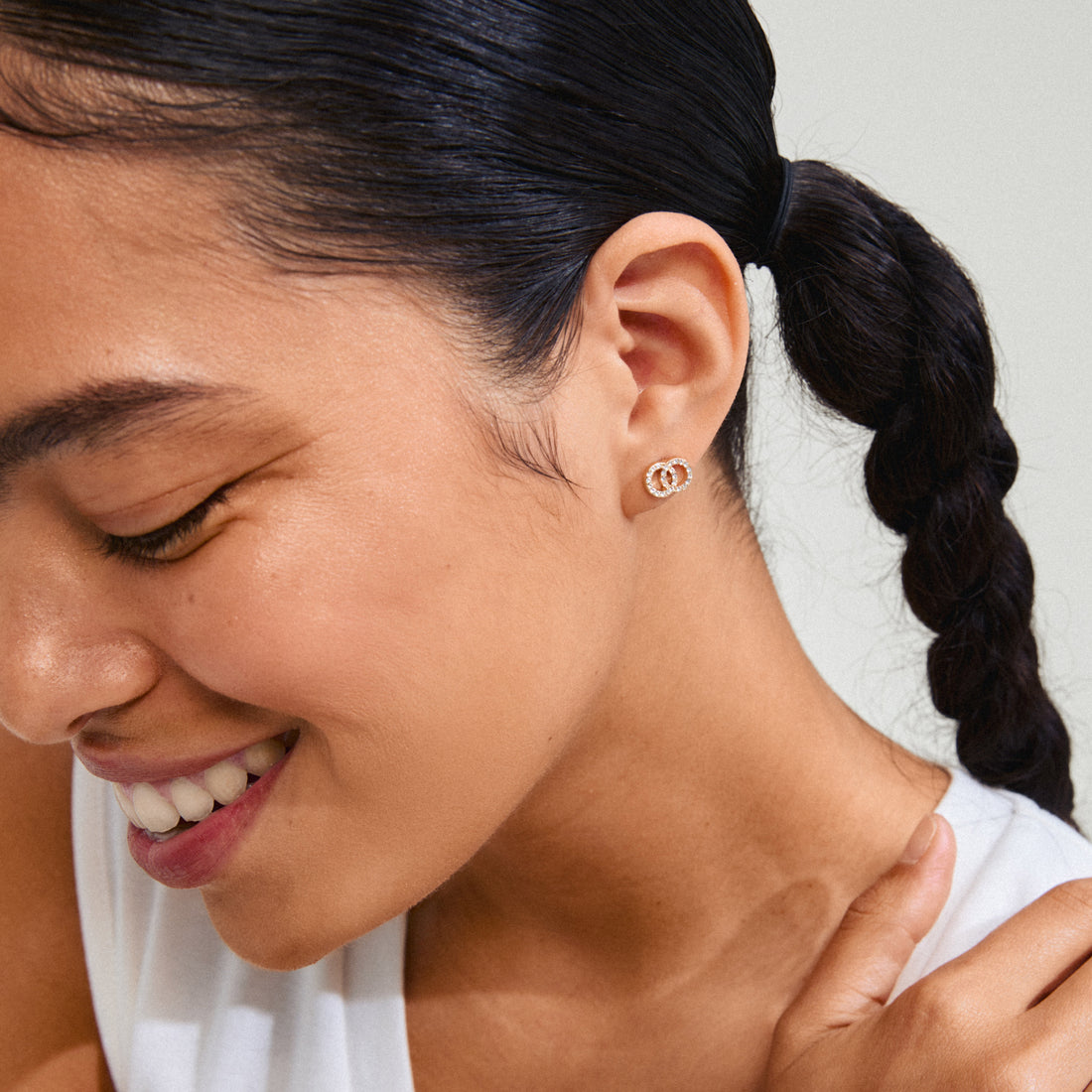 Pilgrim JOLINA recycled earrings gold-plated