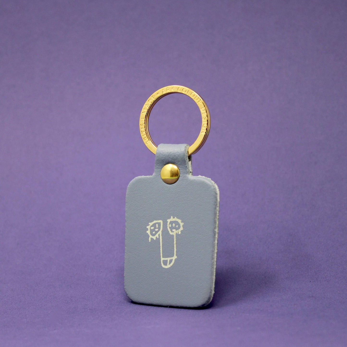 Willy Key Fob: Lilac Grey