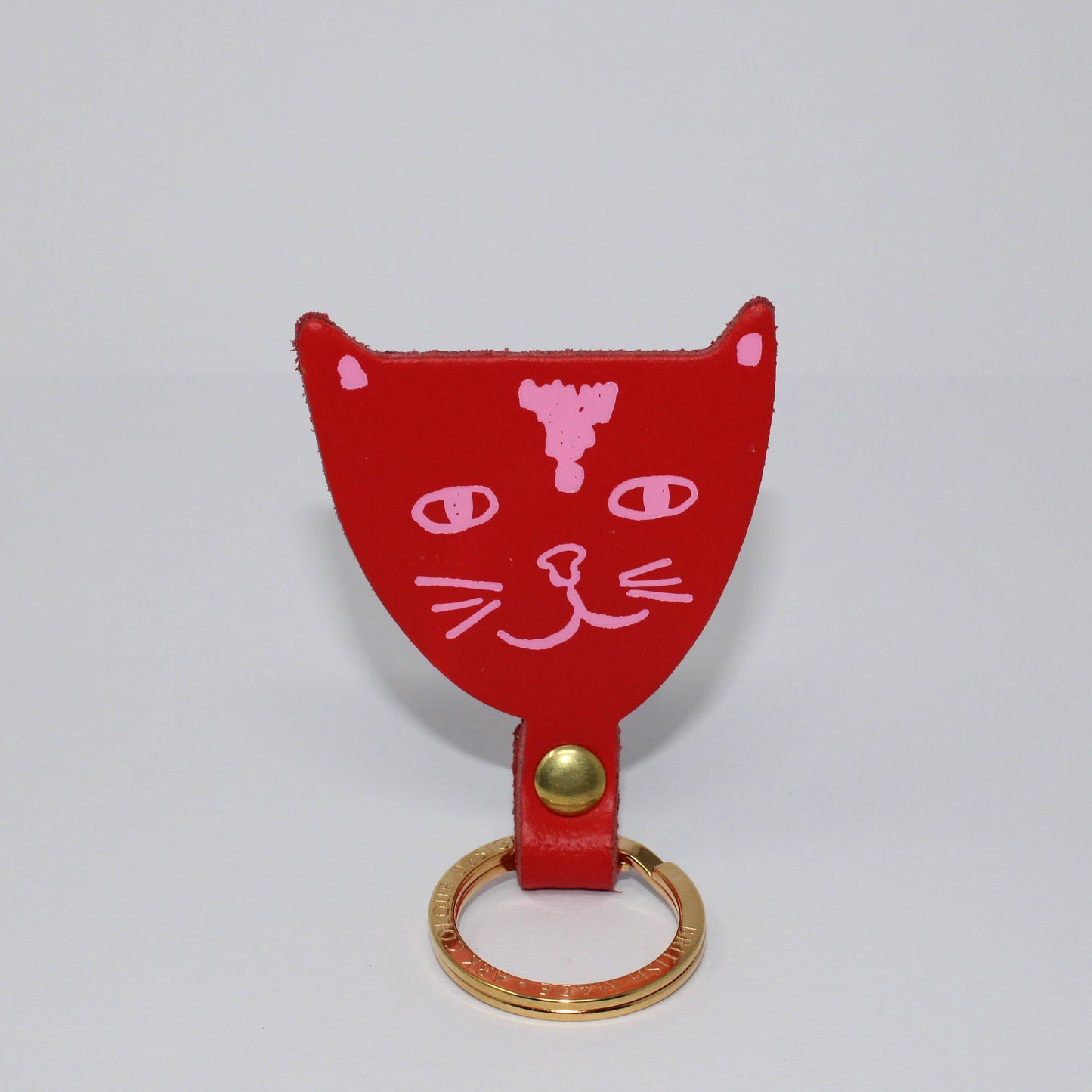 Cat Key Fob: Green