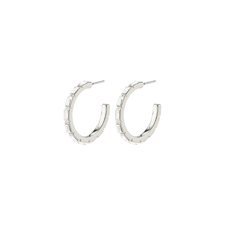 Pillgrim RUE hoops silver-plated