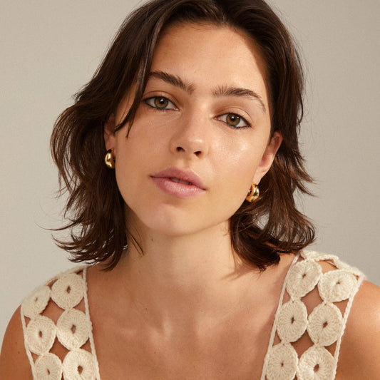 Pilgrim IOANNA chunky hoops gold-plated