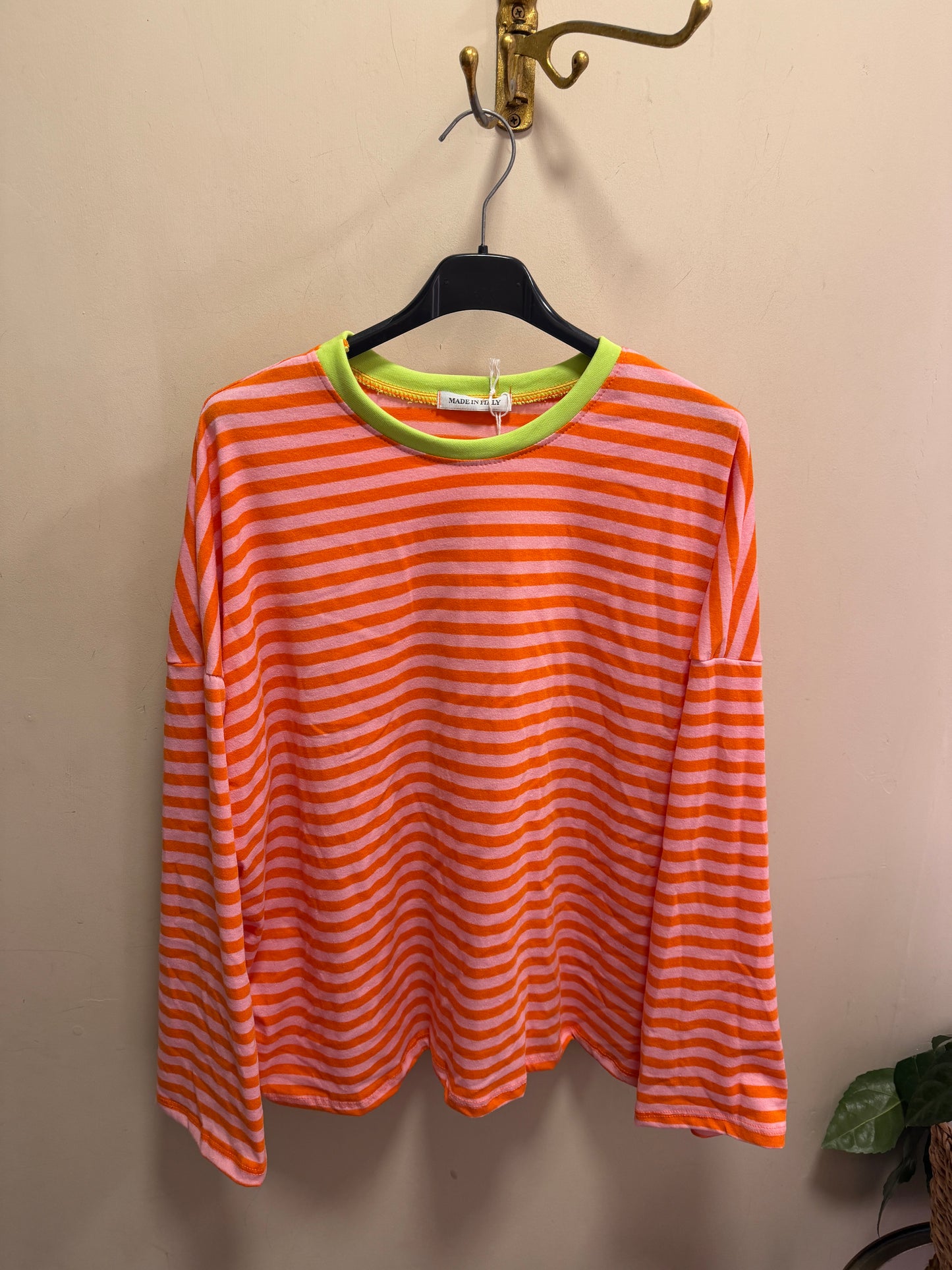 Copenhagen Striped Top - wide sleeve