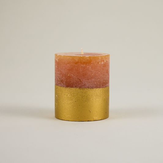 St Eval Orange & Cinnamon Half Dipped Pillar Candle