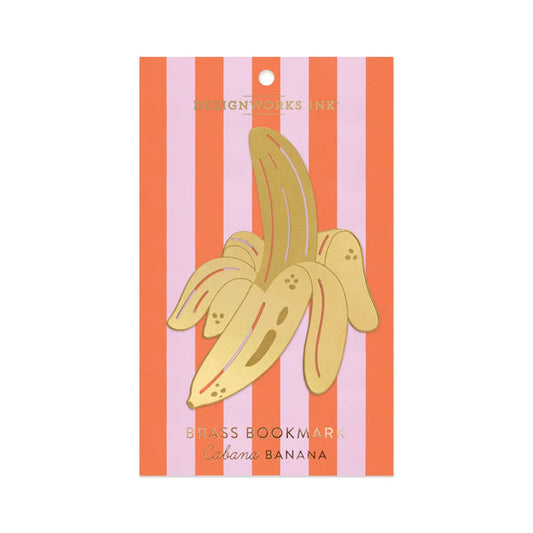 Brass Bookmark ­Cabana Banana