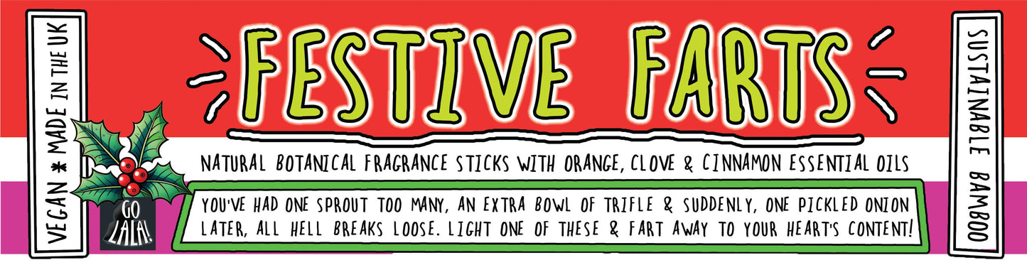 Go La La Festive Farts -  Christmas Funny Smells Fragrance Sticks 