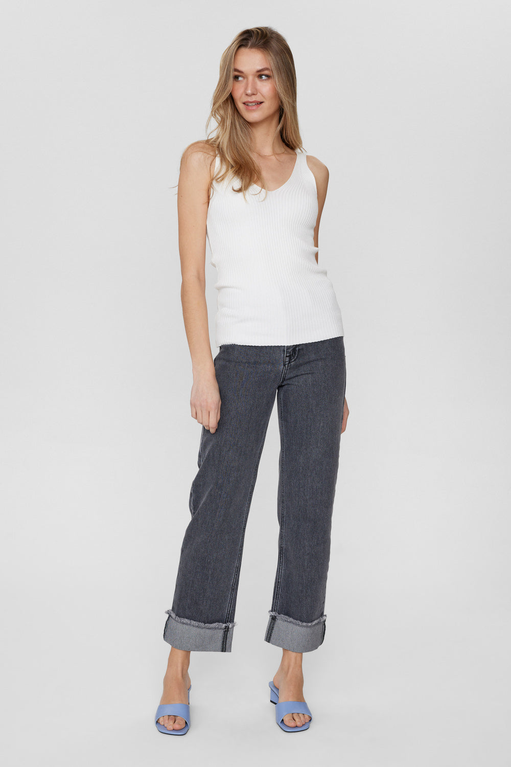 Numph Cerys Vest Top in Cloud Dancer