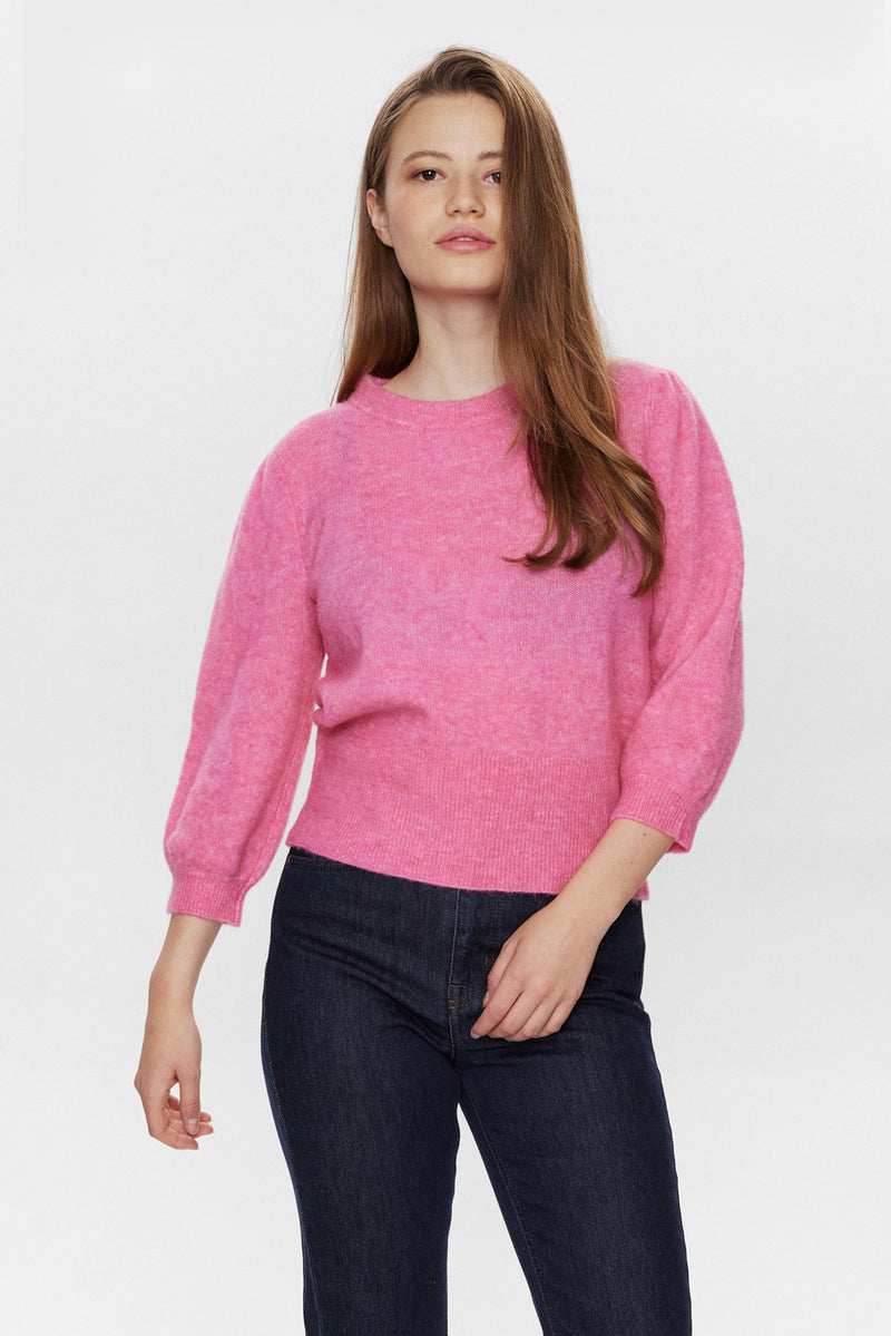 Numph Nurietta Pullover in Pink Cosmos