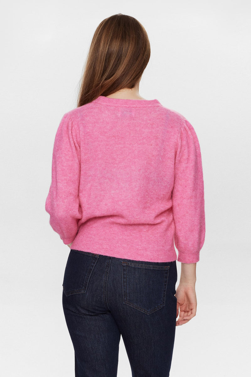 Numph Nurietta Pullover in Pink Cosmos