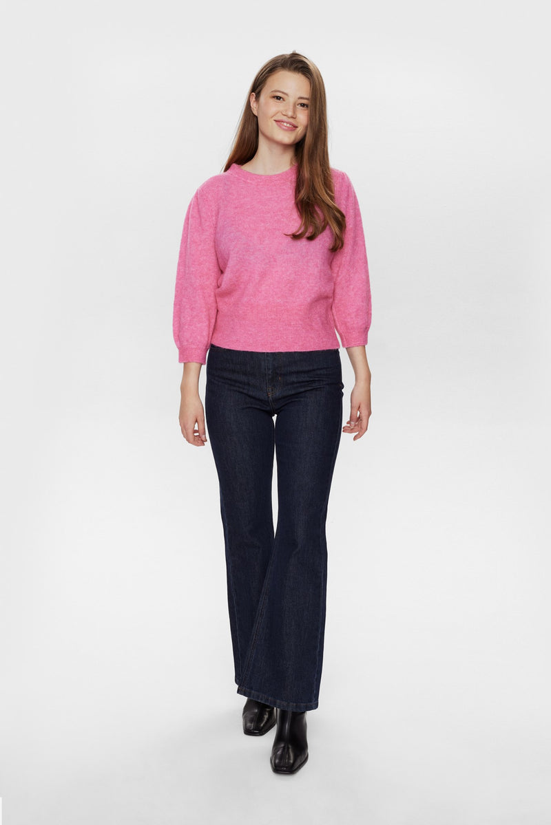 Numph Nurietta Pullover in Pink Cosmos