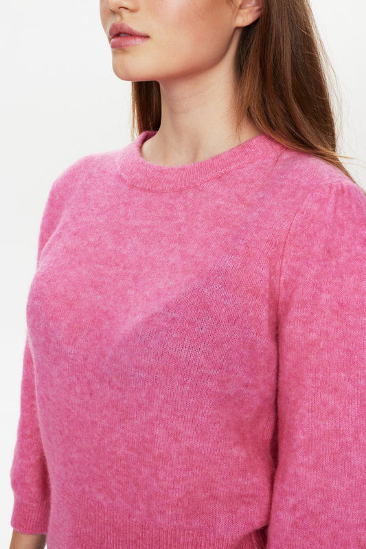 Numph Nurietta Pullover in Pink Cosmos