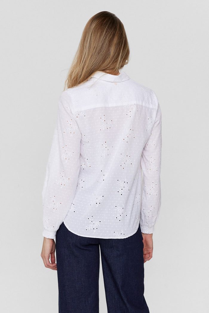 Numph Vida Shirt in Bright White