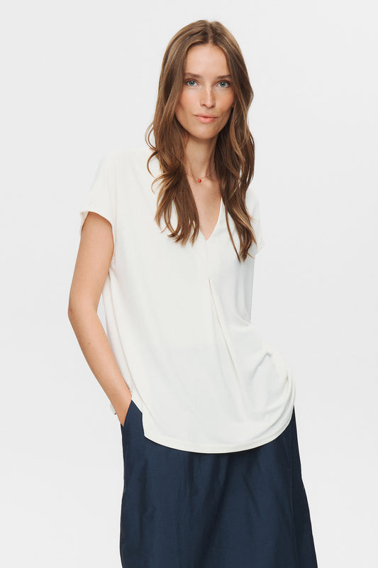 Numph Tilia Blouse in Pristine