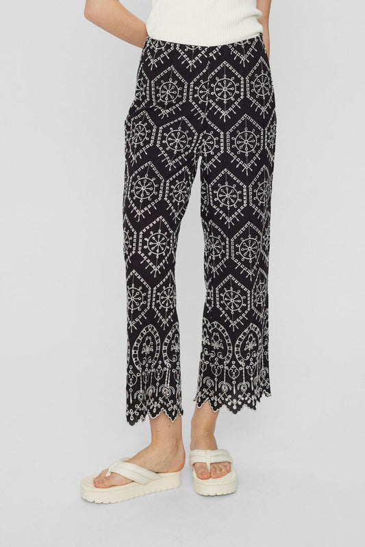 Numph Evelyn Pants in Caviar