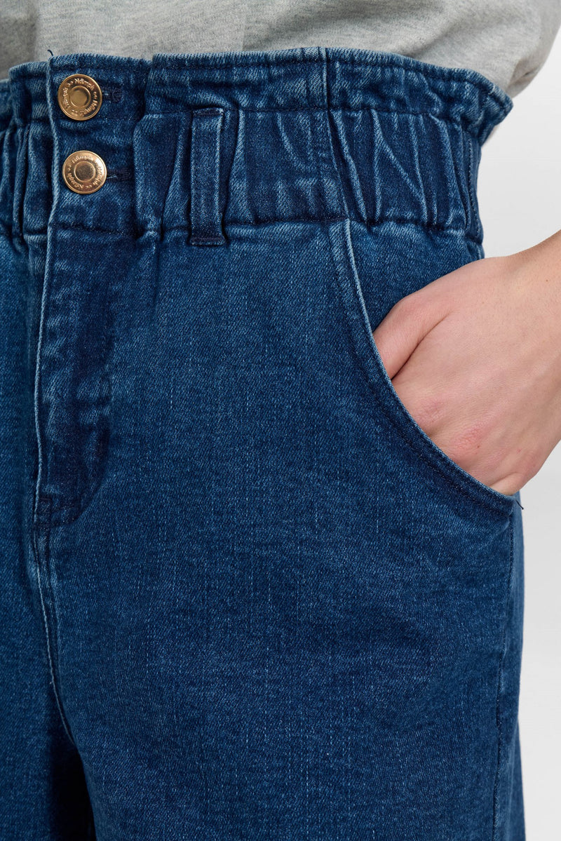 Numph Lulu Denim Shorts in Light Blue Denim