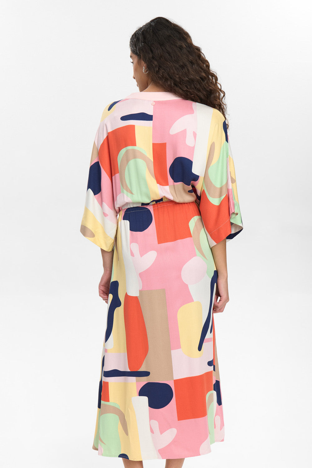 Numph Ulrika Dress in Flamingo Pink