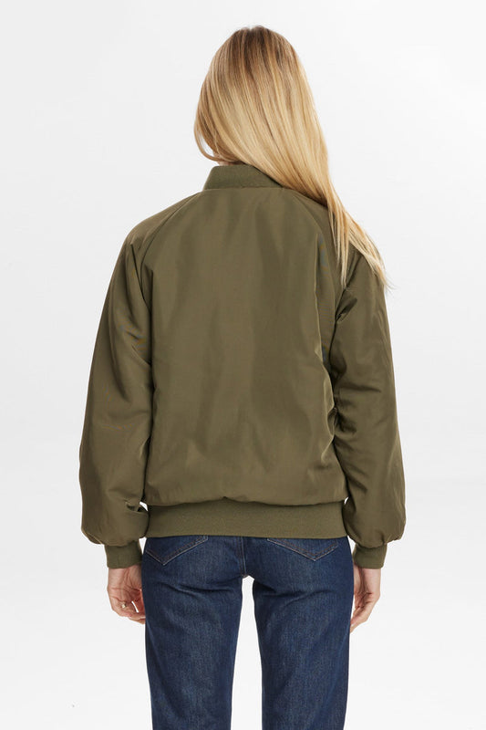 Numph Etera Reversible Jacket in Grape Leaf