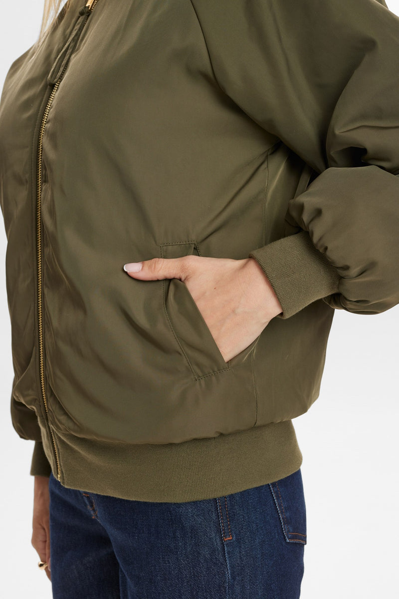 Numph Etera Reversible Jacket in Grape Leaf