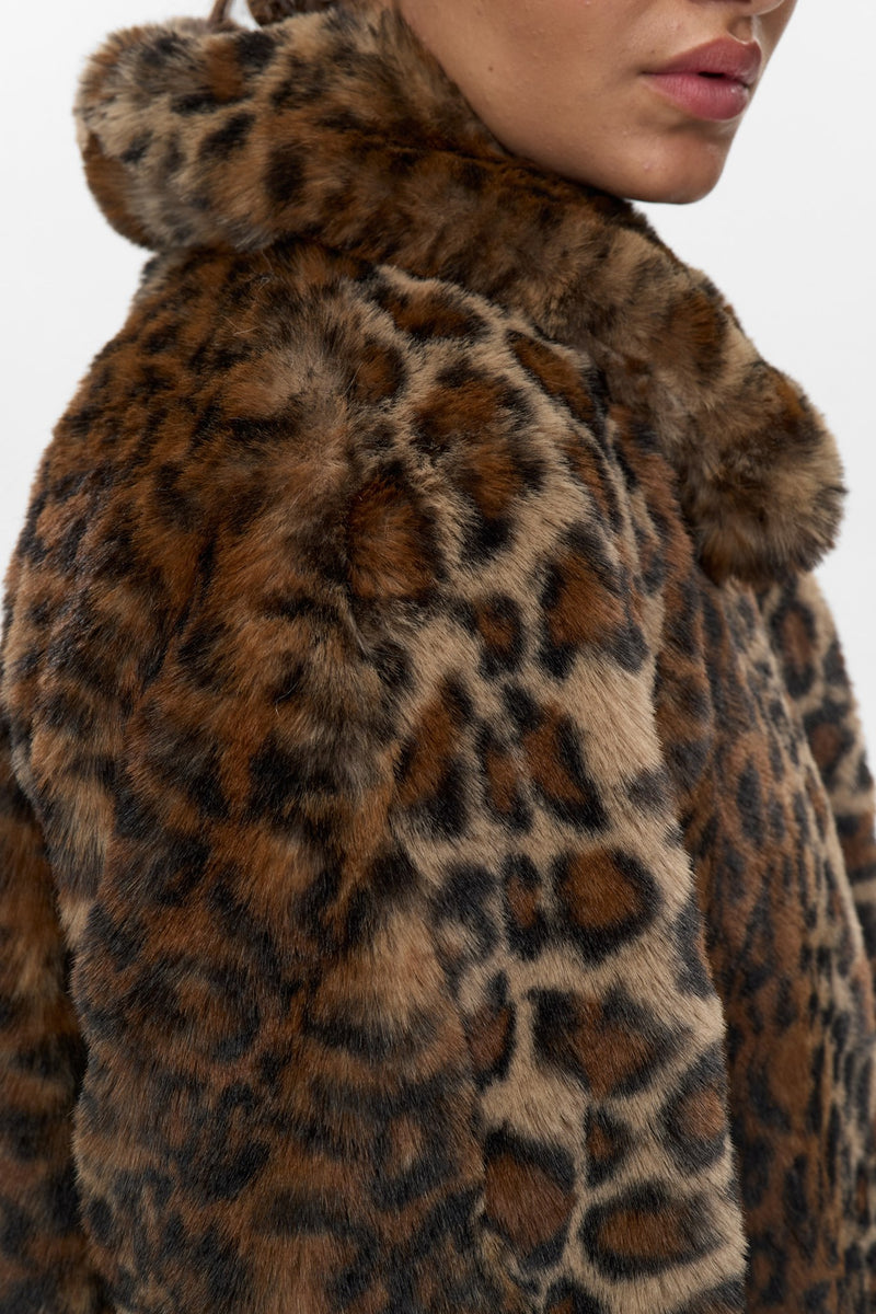 Numph Lulla Coat in Black Coffee