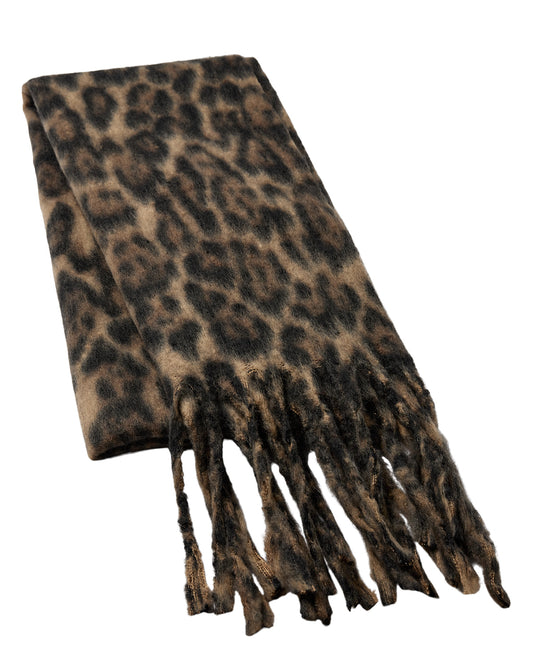 Numph Lonnie Scarf in Taupe Grey