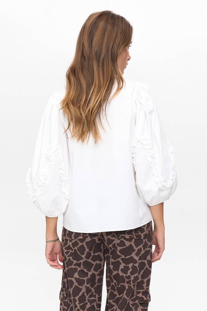 Numph Aiko Shirt in Bright White