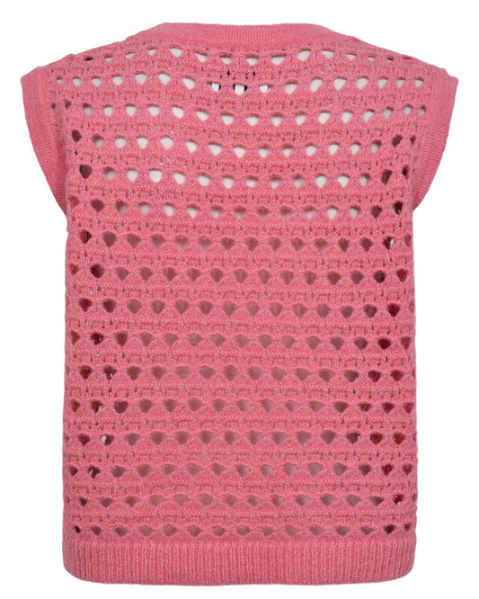 Numph Laya Vest in Pink Lemonade