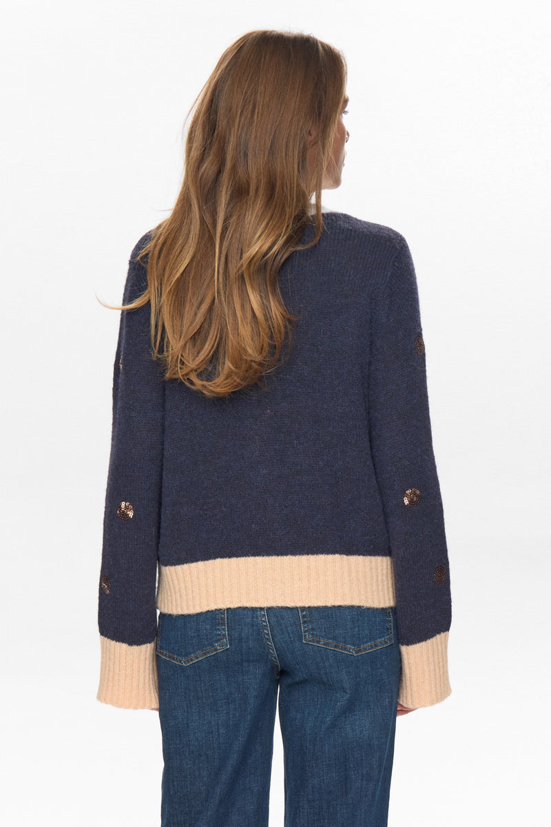 Numph Atmy Cardigan in Dark Sapphire