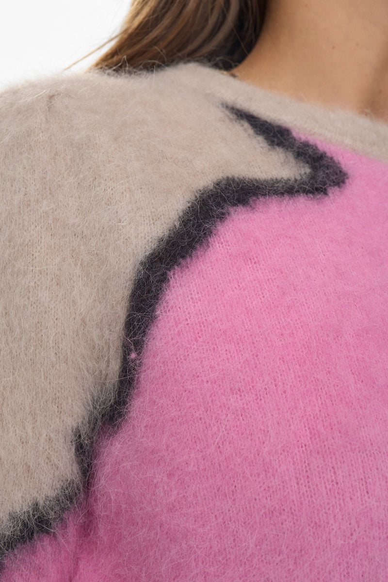 Numph Marna Suri Pullover in Lilac Sachet