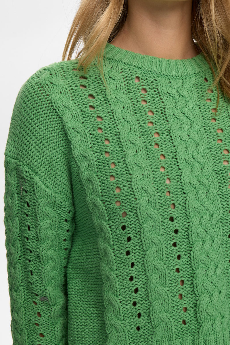 Numph Remi Pullover in Vibrant Green