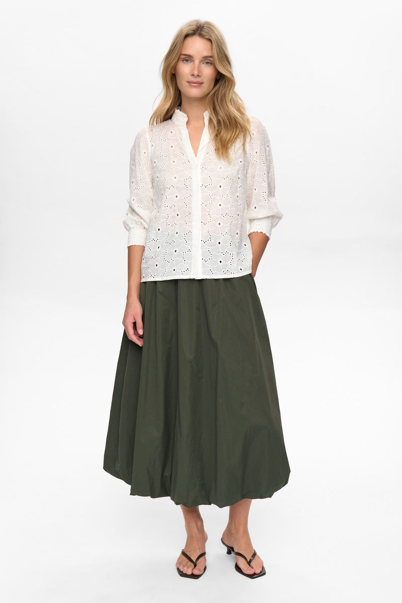 Numph Lela Shirt in Bright White
