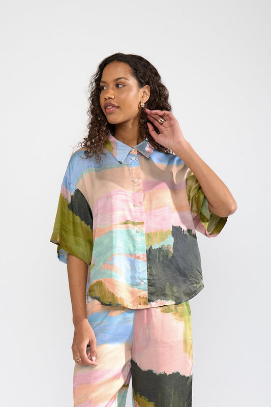 Numph Meadow Shirt in Peony