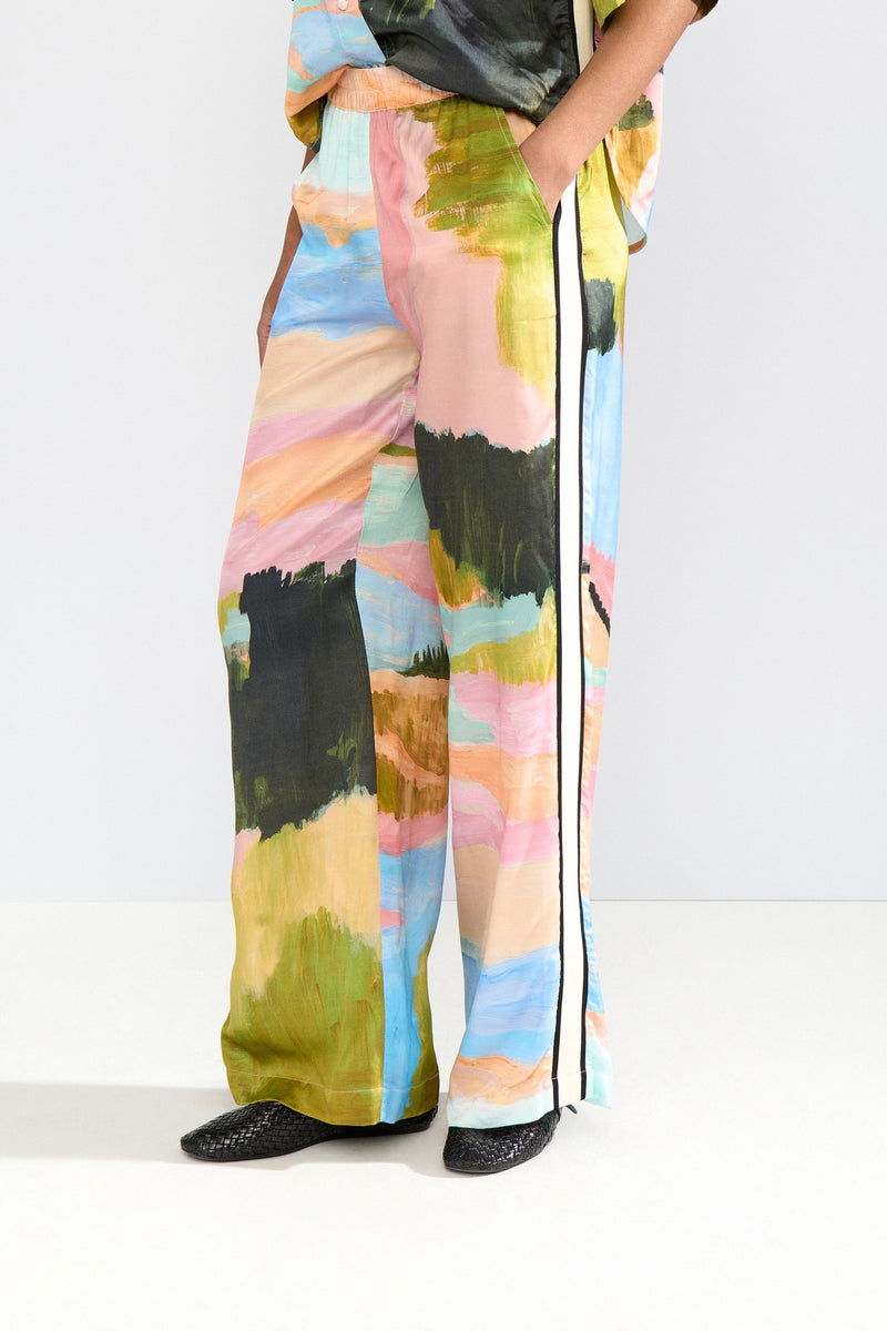 Numph Meadow Pants in Peony