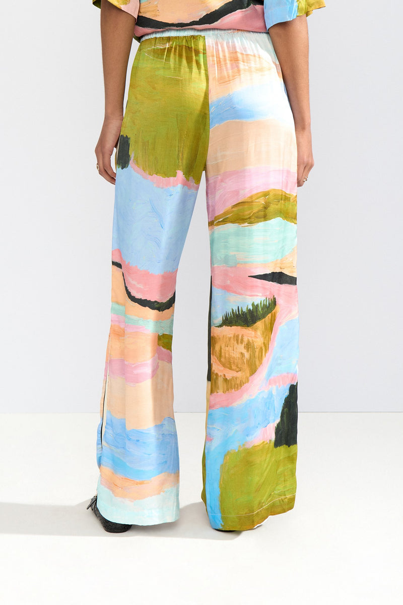Numph Meadow Pants in Peony