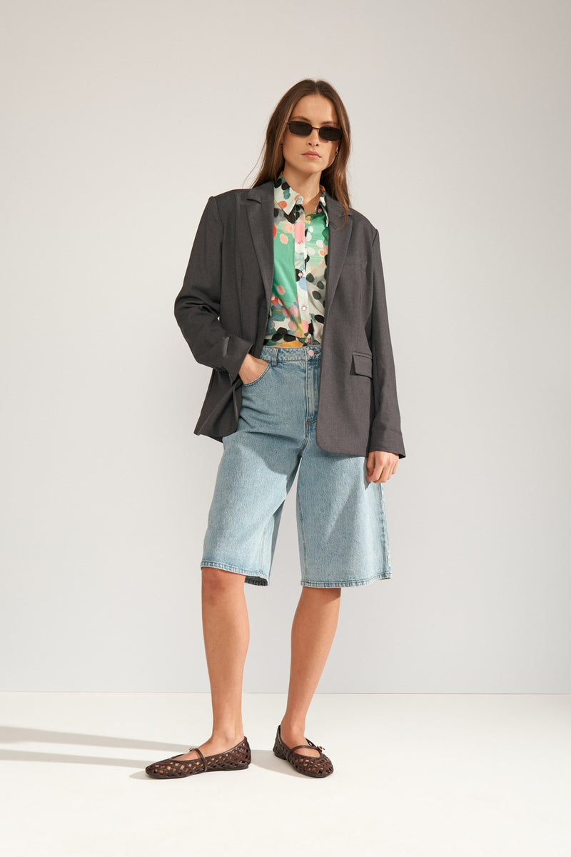 Numph Nori Shirt in Absinthe Green